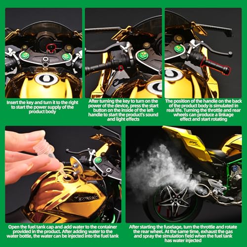 1:6 Scale Die Cast Alloy Motorcycle Model D2807