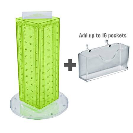 Four-Sided 16 Pocket Revolving Pegboard I377