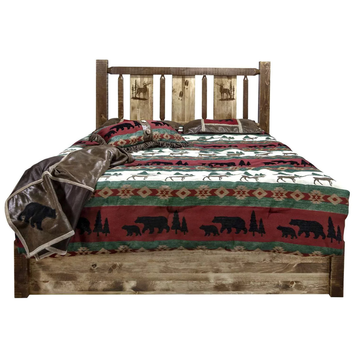 California King Platform Bed with Storage K9048