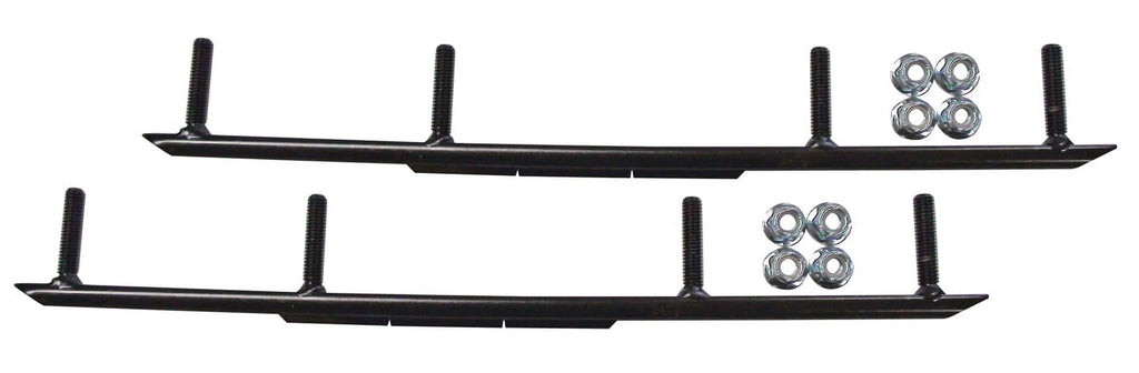 Red Razor Snowmobile Skis with 8" Round Bars Complete Kit F945180