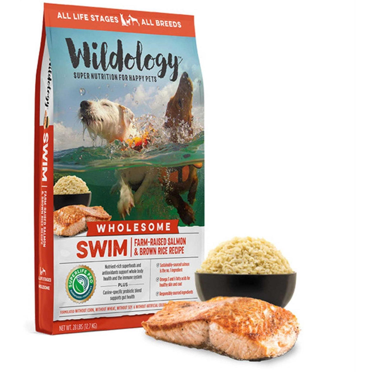 Farm-Raised Salmon & Brown Rice Dog Food G429118
