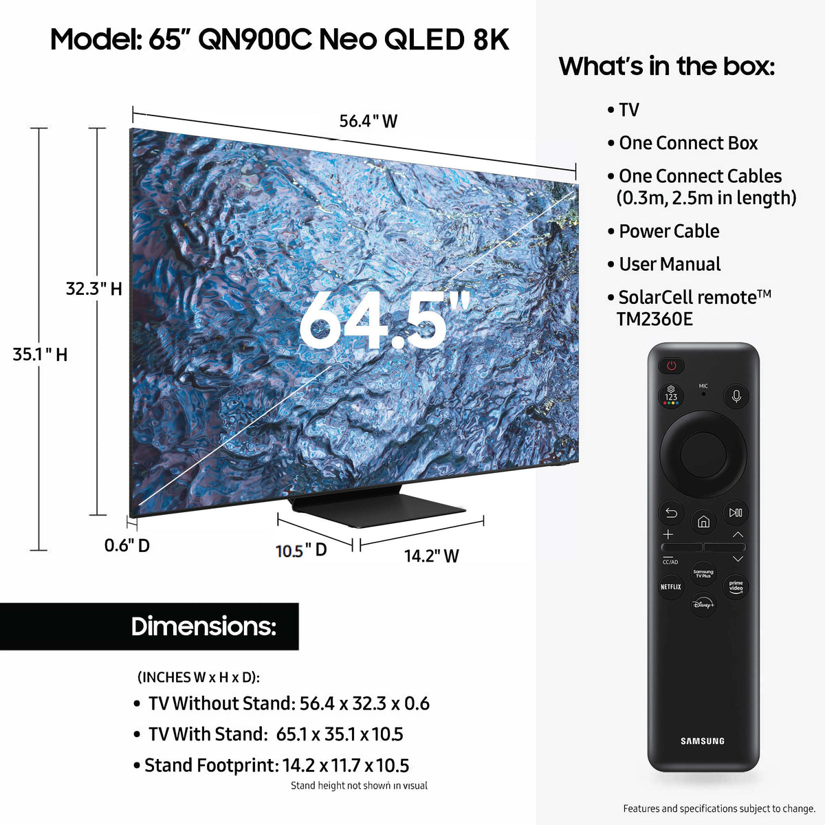65 Class 8K Smart TV E741045