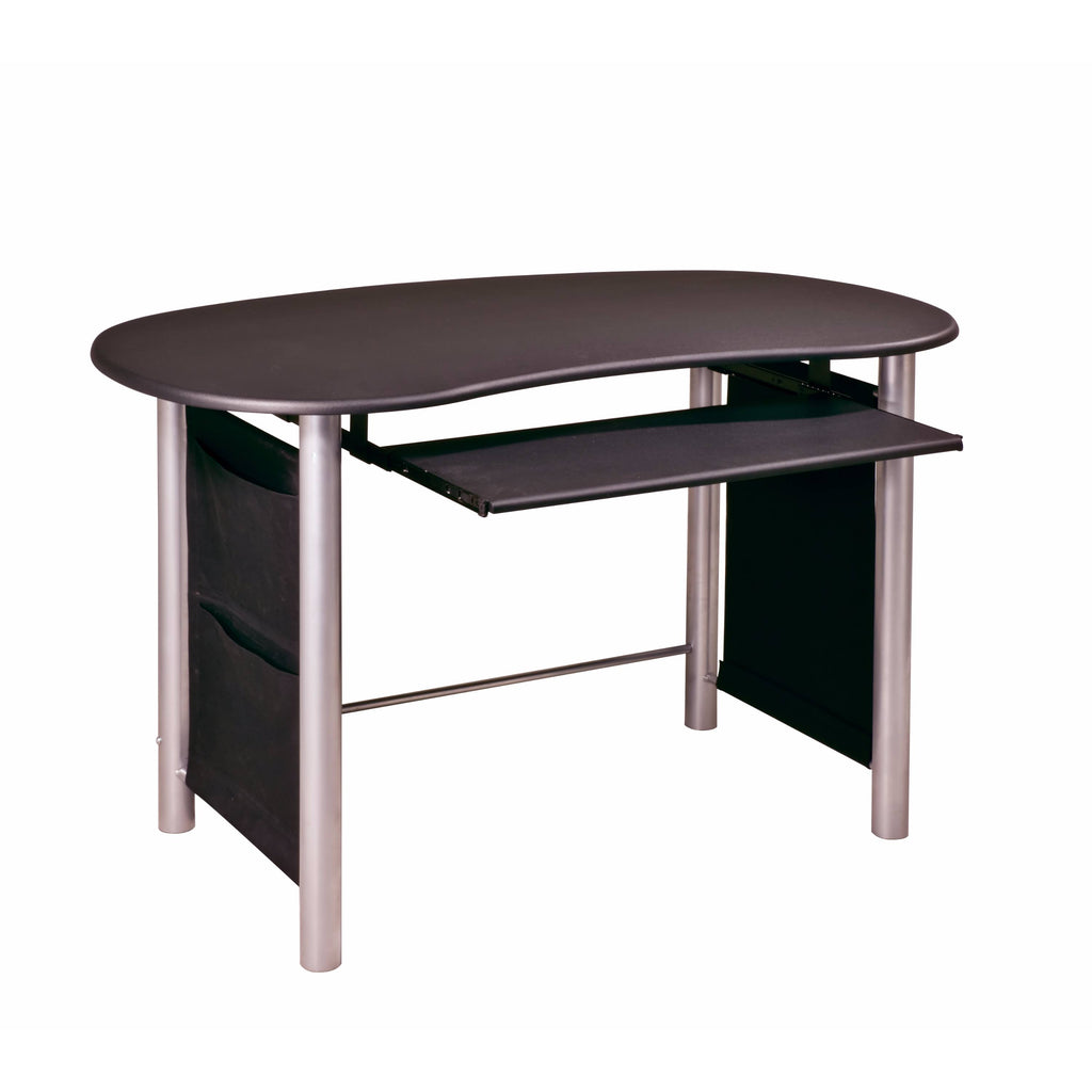 Black Silver Computer Desk U5059