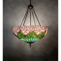 22 Inch Wide Cabbage Rose Inverted Pendant E112974