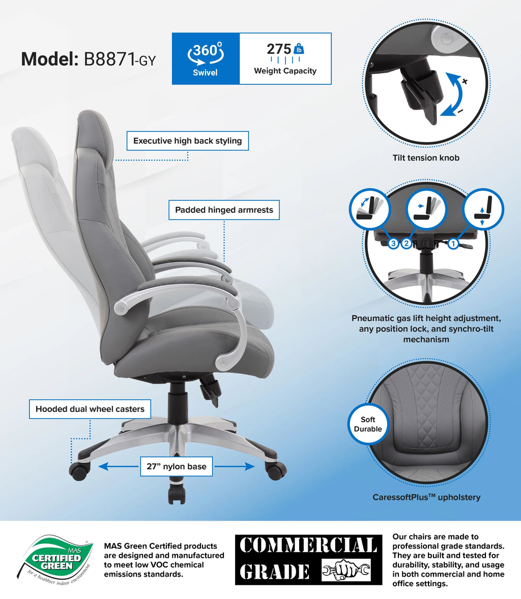 Grey Executive Chair J3938
