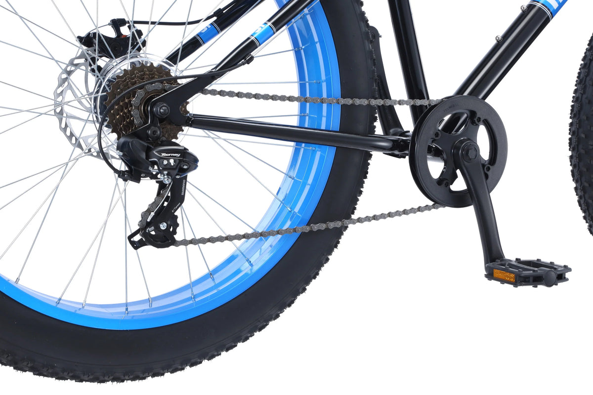 26 Fat Tire Bike 7 Speeds Black O756