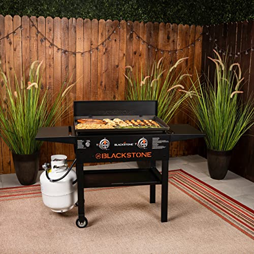 28 Inch Gas Griddle with Hard Cover Flat Top Grill E72751