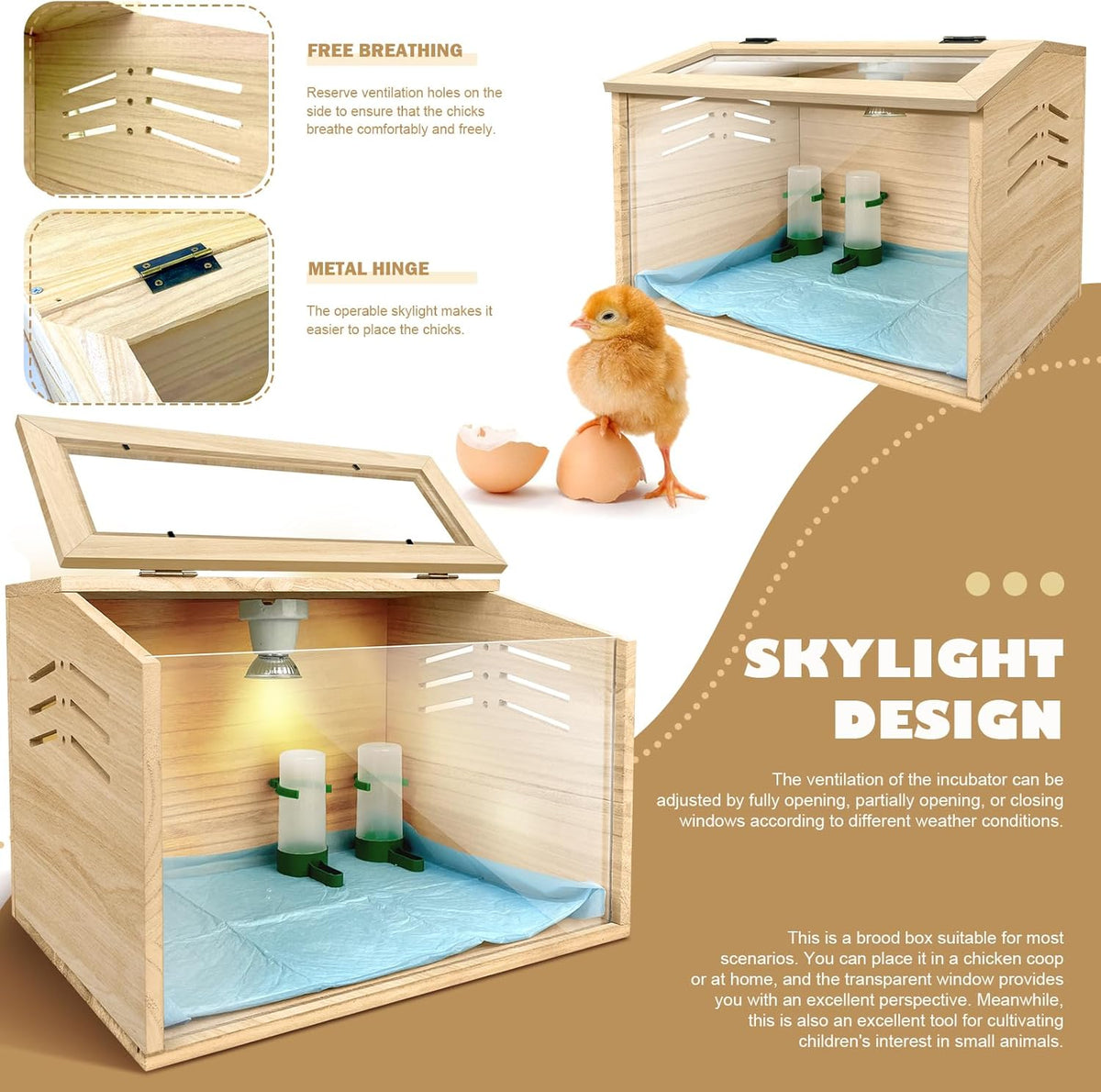 Chicken brooder Box, 15.7 X 12 X 12 inches Y217130