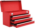 Red 20.5'' Steel Tool Box with 3 Drawers A348742