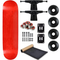 Stain Red 8.25" Complete Skateboard with Black Trucks and Black Wheels I1782