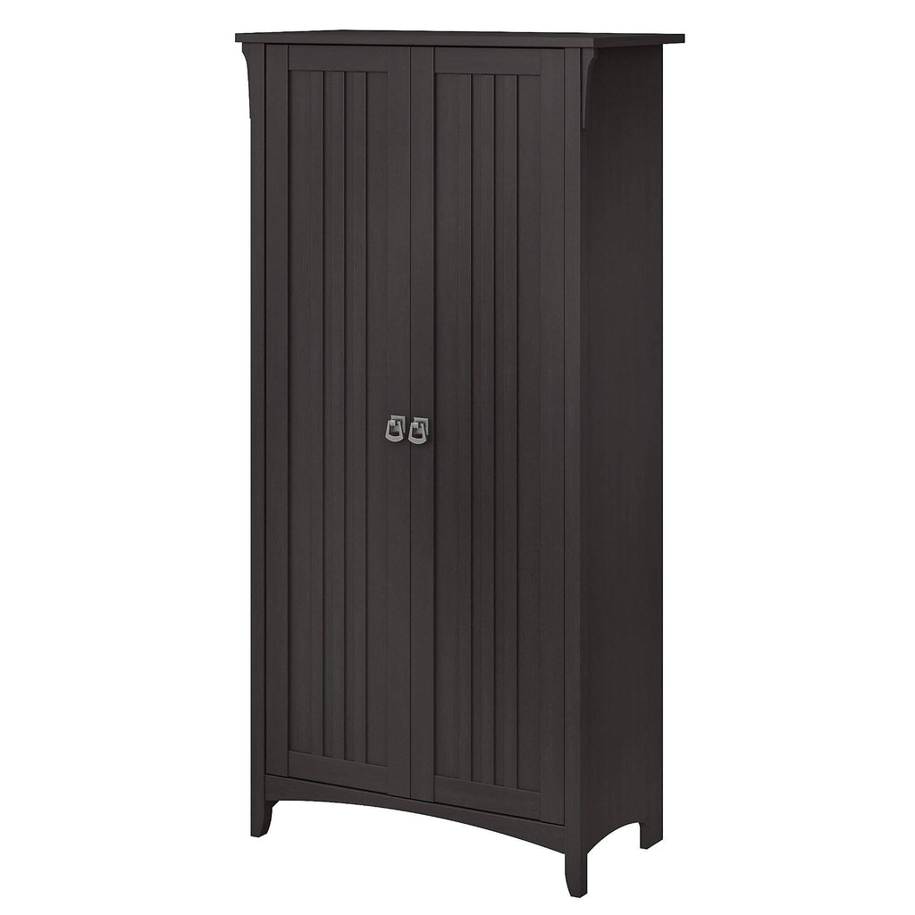 Vintage Black Kitchen Pantry Cabinet with Doors D46260