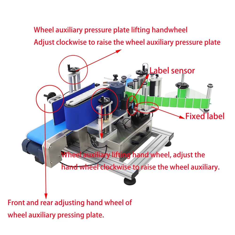 Automatic Round Bottle Labeling Machine Desktop Conveyor S529501