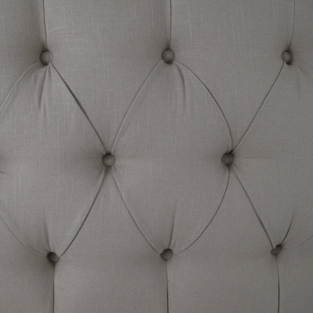 Gray Linen Tufted Wingback Headboard P659709