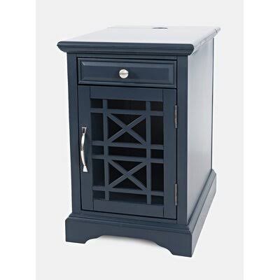 Navy Blue 1 Door Accent Cabinet Y652077