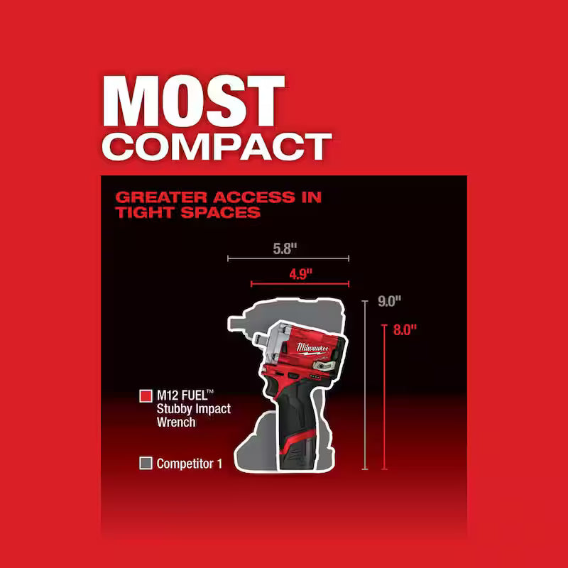 12V Lithium-Ion Brushless Cordless 1/2 in. Impact Wrench E947953