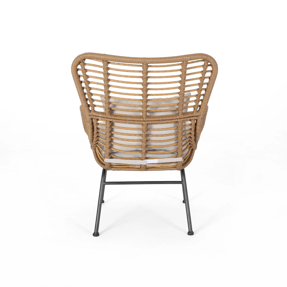 Indoor Wicker Club Chairs with Cushions Set of 2 H475694