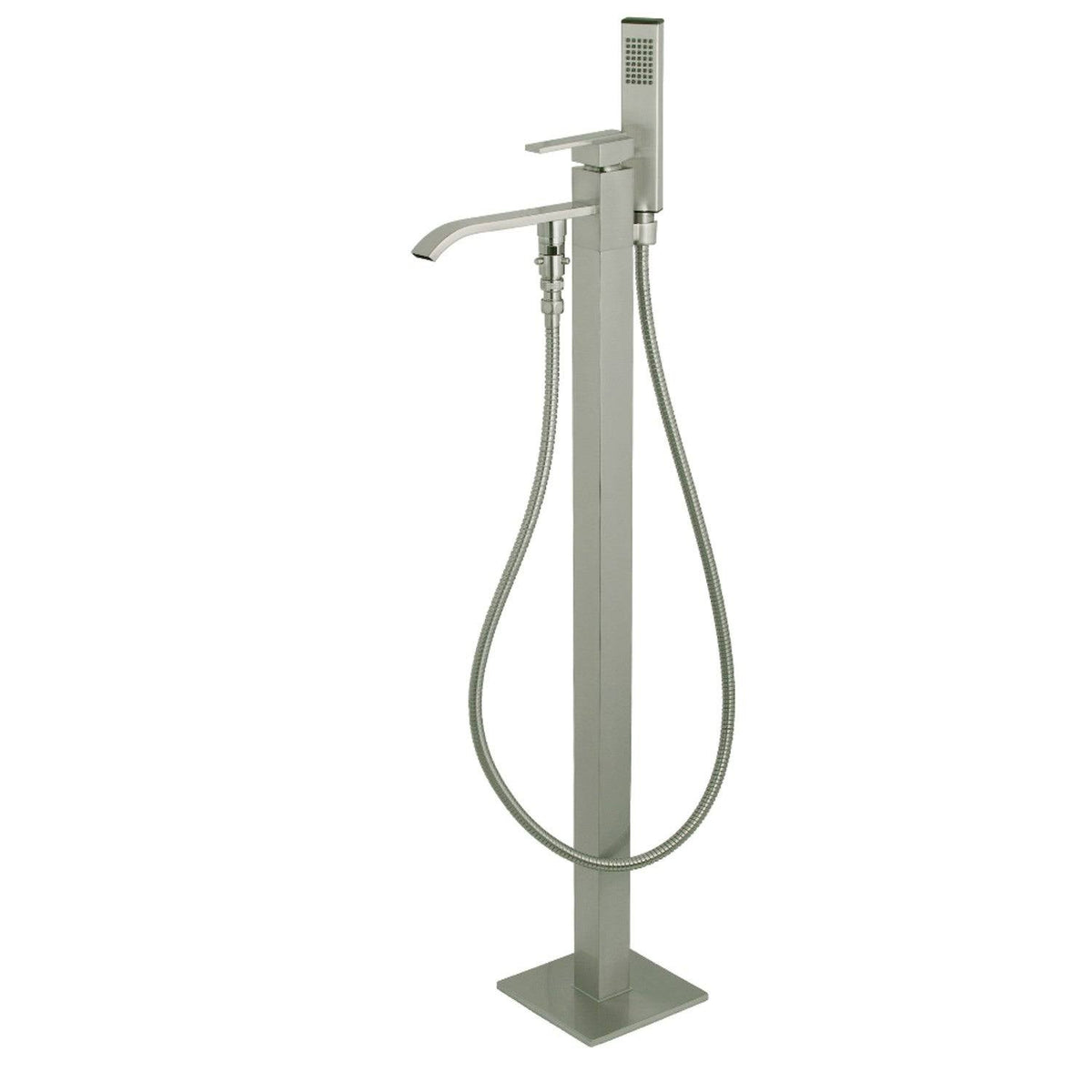 Brushed Brass Freestanding Tub Faucet with Hand Shower P25852
