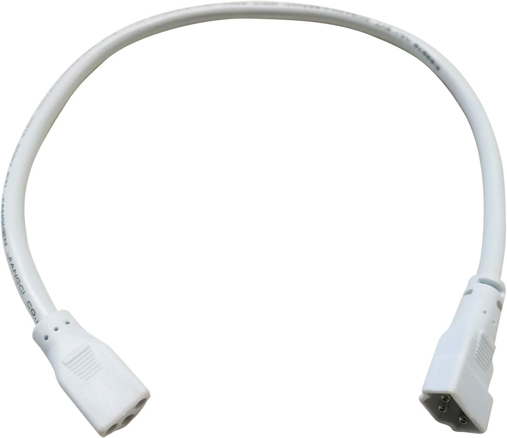 LED Under Cabinet Lighting Fixture, 24-inch 14W 985 Lumen, Dimmable, CRI 90, 3000K/3500K/4000K, Linkable, Hardwired or Plug-in, White Finish, Pack of 2 K883034