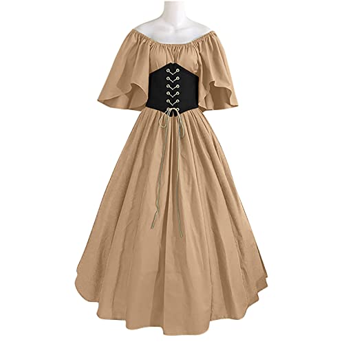 Color Block Off Shoulder Vintage Ball Gown Dress H804339