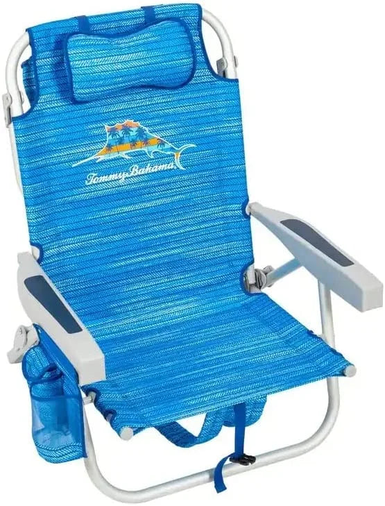 Backpack Beach Chair 5-Position Lay Flat Insulated Cooler L821407