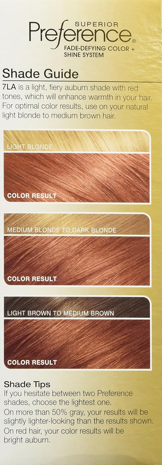 7LA Lightest Auburn Hair Color O9957