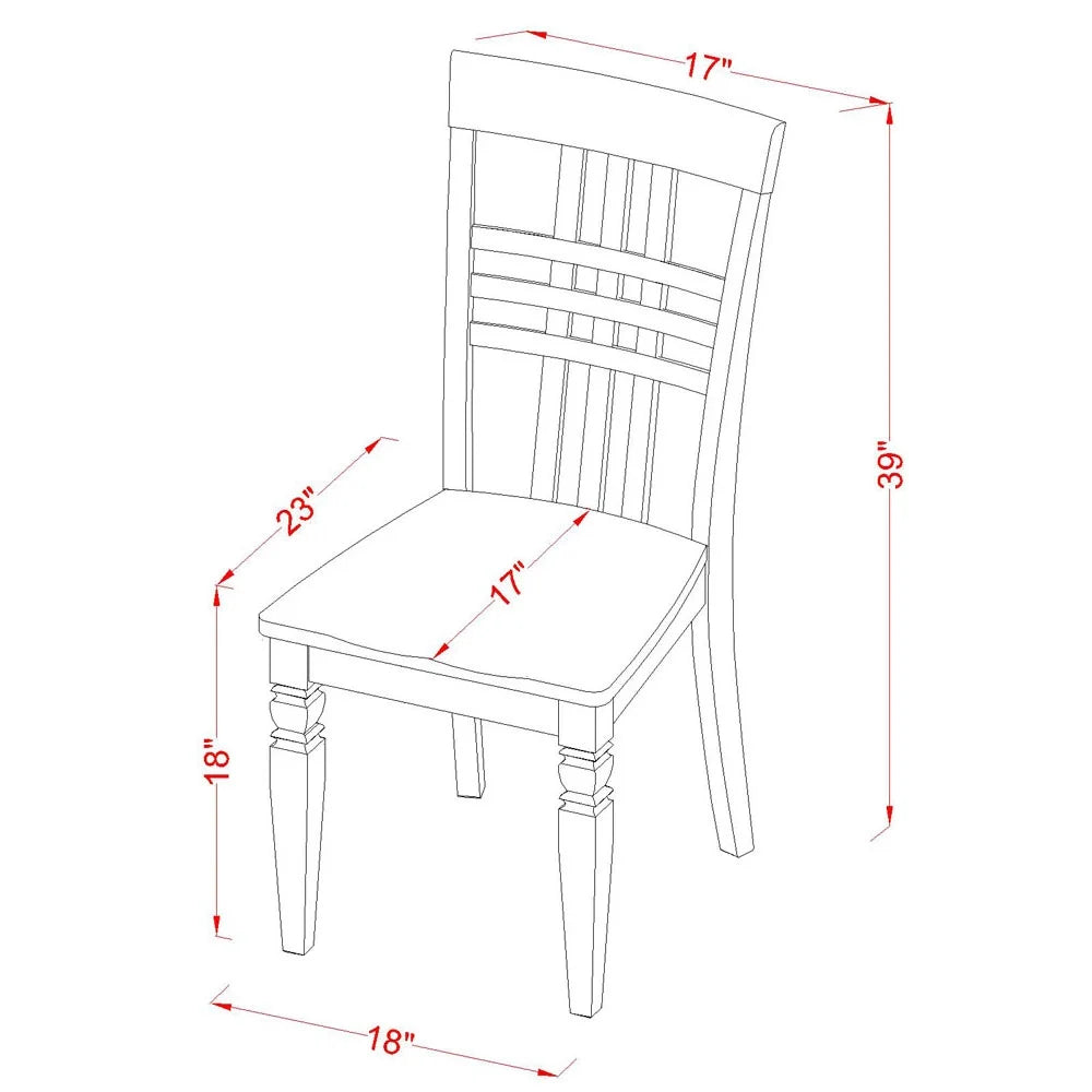 Linen White Wood Dining Chairs Set of 2 Q30109