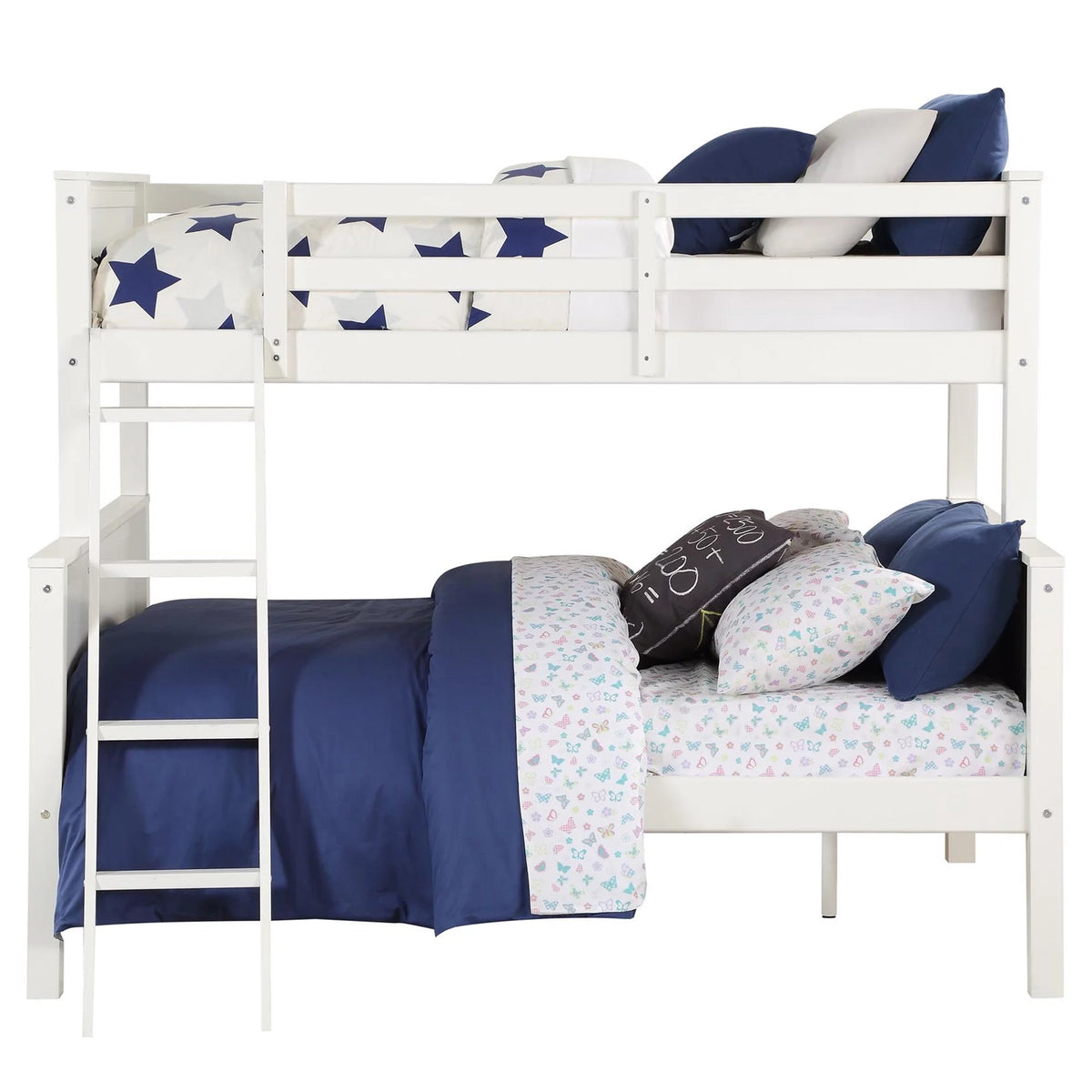 White Convertible Wood Bunk Bed S50453