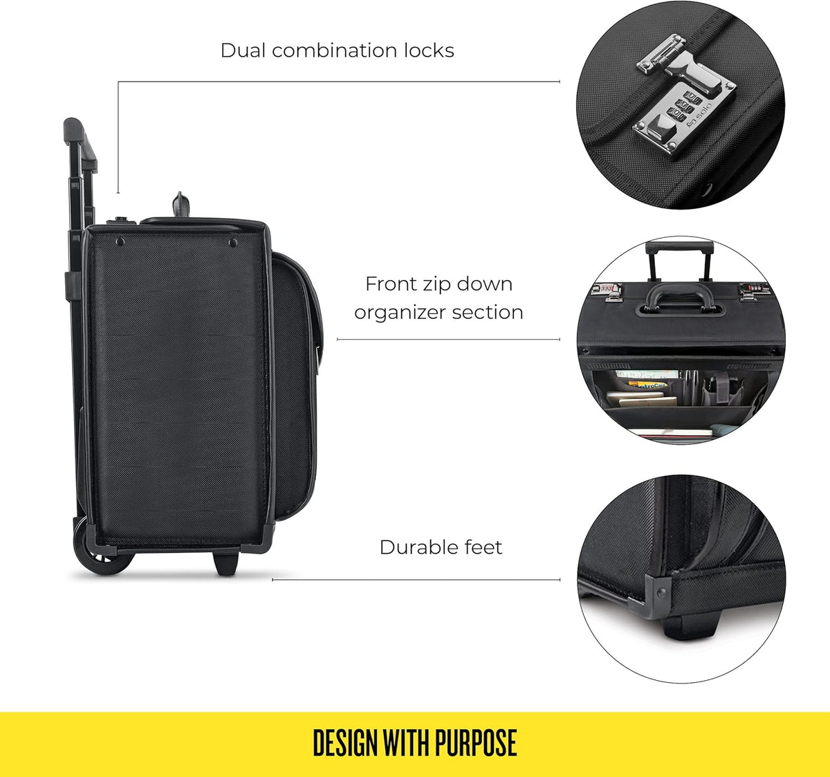 Black Rolling Catalog Case W2900