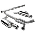 Stainless Steel Dual Rolled Muffler Tip Catback Exhaust System D652