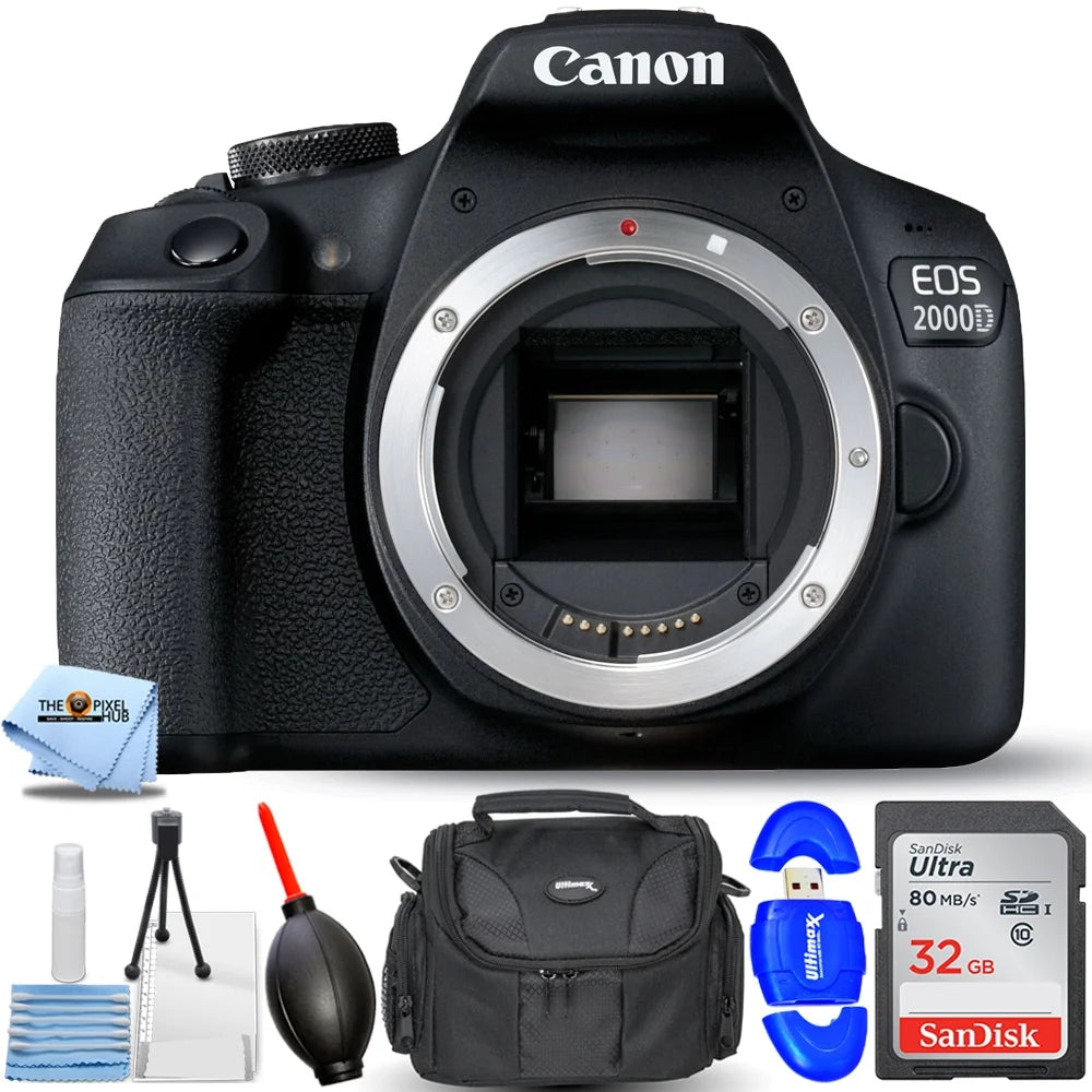 DSLR Camera with 32GB SD Card, Reader, Gadget Bag and Cleaning Kit L55393