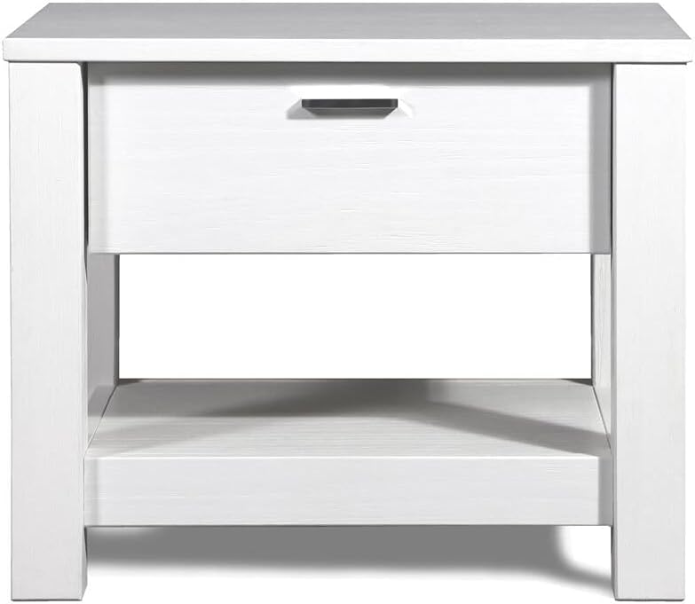 Solid Wood 1-Drawer Nightstand I61080
