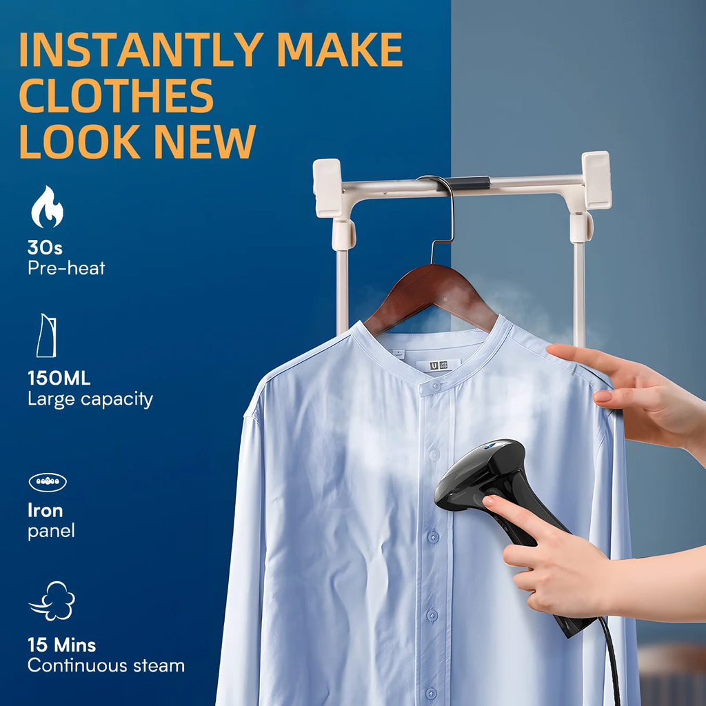 Portable Handheld Garment Steamer with 150ml Detachable Water Tank Z219248