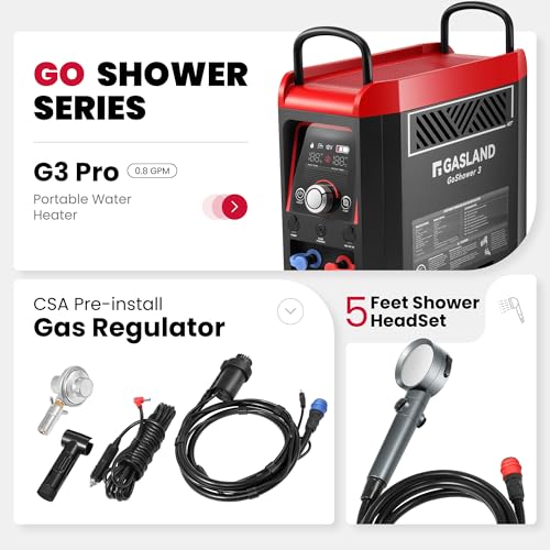 1lb Propane Portable Water Heater with Pump U299924