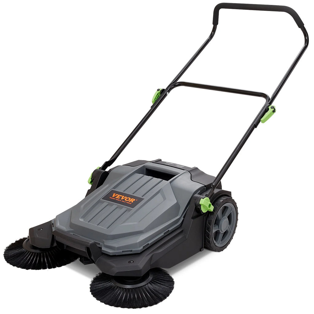 25.6" Manual Walk-behind Floor Sweeper with 5-Gallon Waste Container G6072