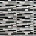 12 in. x 12 in. x 4 mm Glass Stone and Metal Mesh-Mounted Mosaic Tile T827129