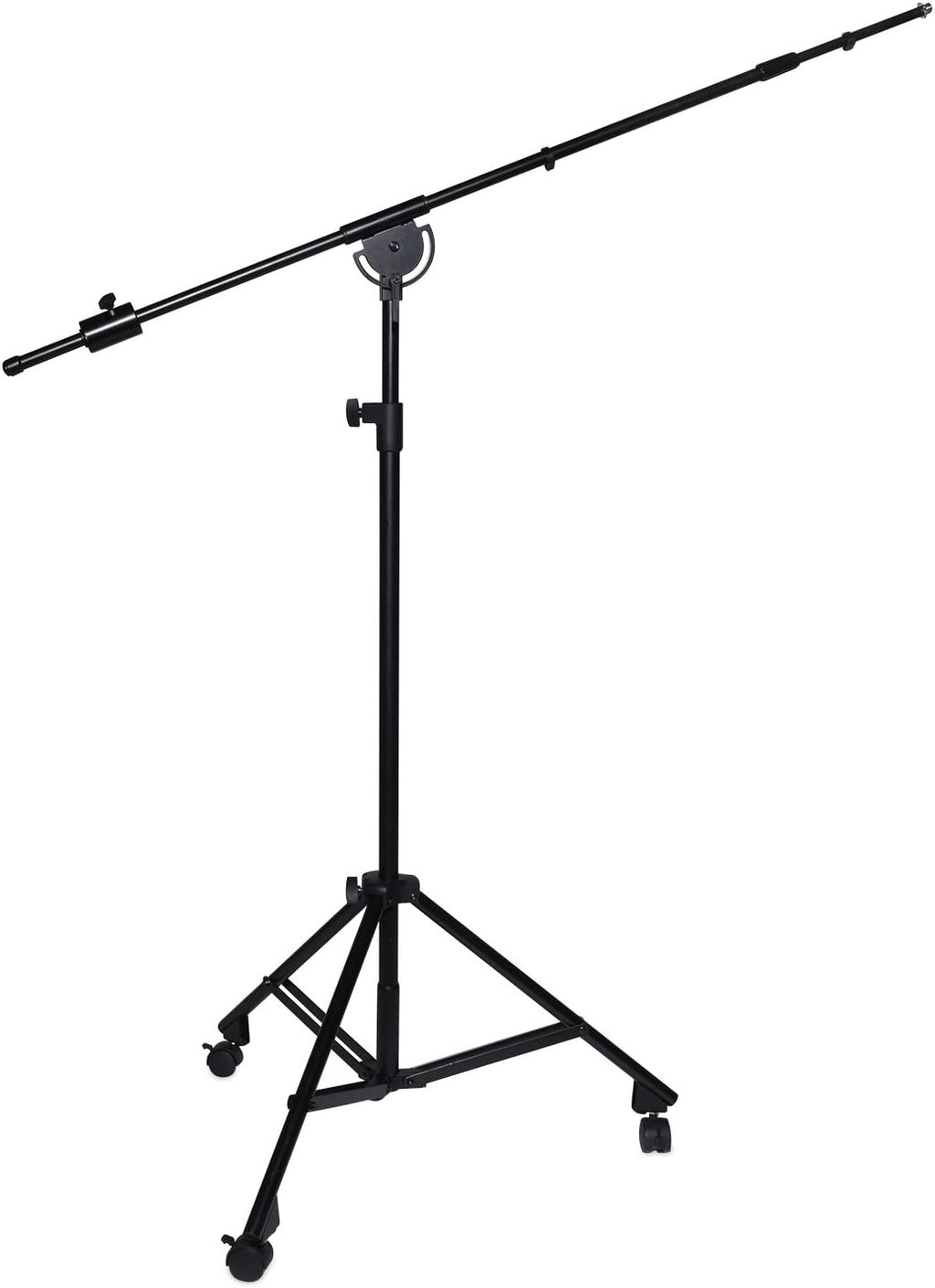Heavy Duty Microphone Stand with Rolling Caster Wheels P543