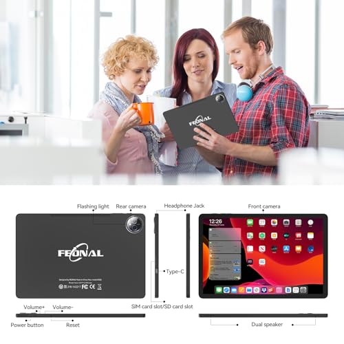 11 inch Android 14 Tablet, 128GB ROM 16GB RAM, 4G LTE, Octa-Core, 21MP Dual Camera, 1TB Expand, FHD Screen, 7000mAh A847