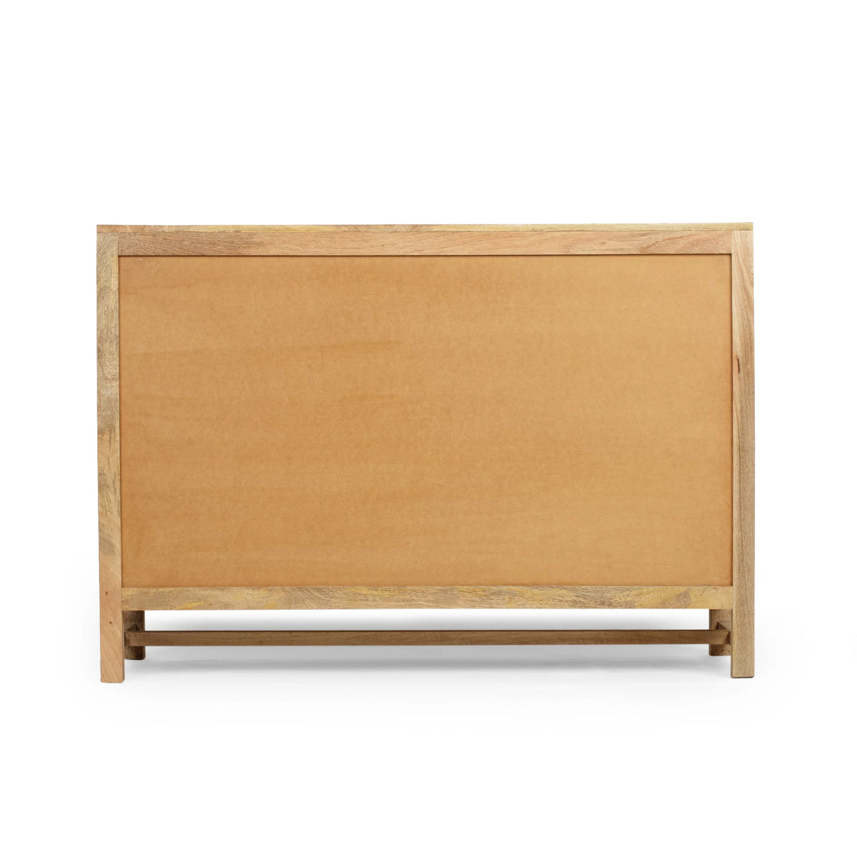 2 Door Mango Wood Cabinet with Wicker Caning N6466