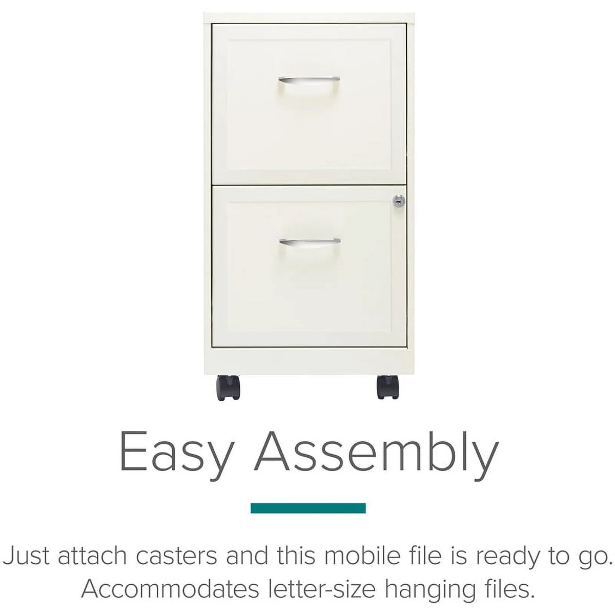 2 Drawer Steel Mobile File Cabinet I496