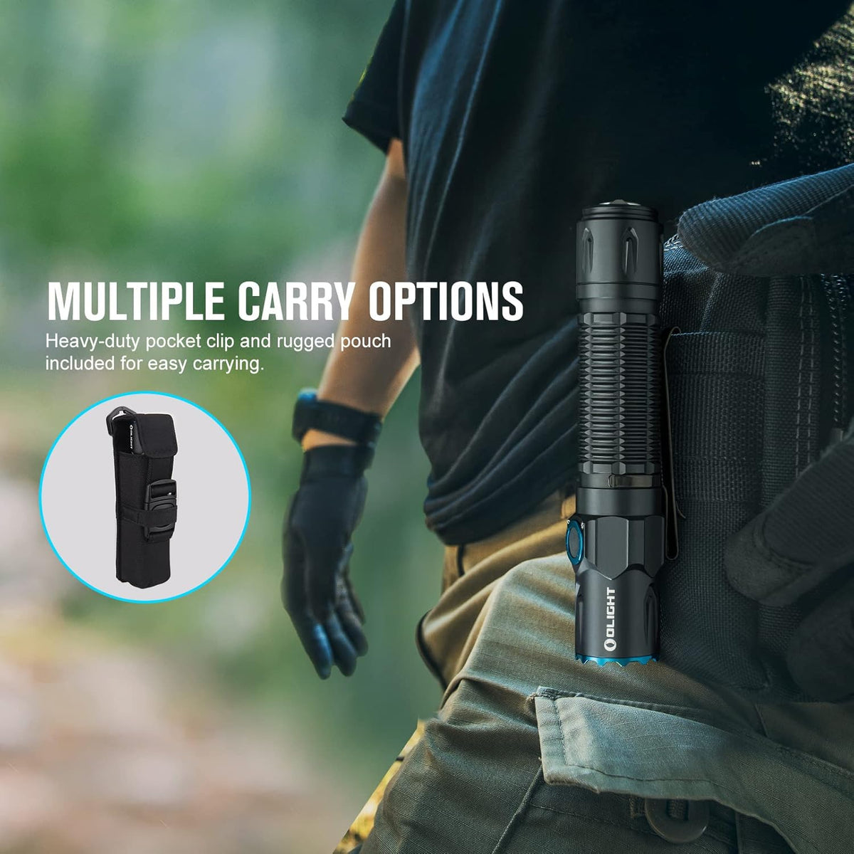 Black Tactical Flashlight G97181