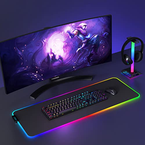 RGB Headset Stand with 2 USB Charger W5421