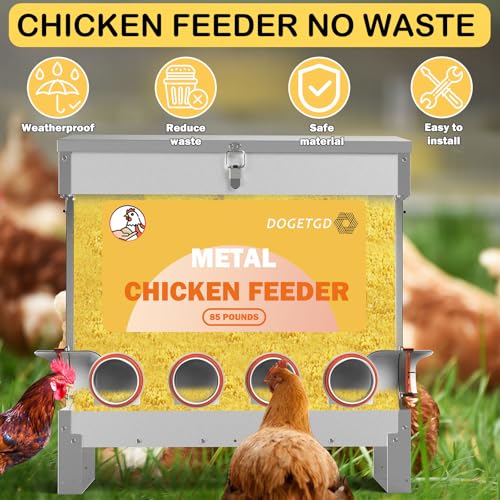 85lbs Metal Poultry Feeder (10-Port) X73136