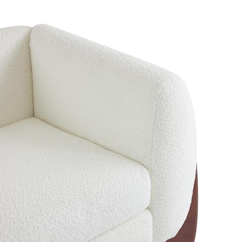 Caramel Brown 82 Inches Boucle 3-Seater Sofa G156