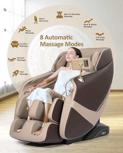 Beige Full Body Zero Gravity Shiatsu Massage Chair E50323
