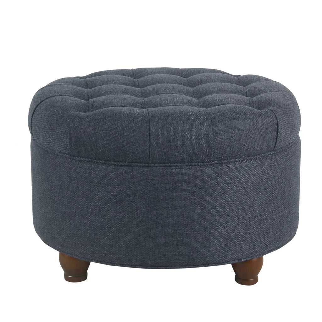 Fabric Upholstered Wooden Storage Ottoman E21277