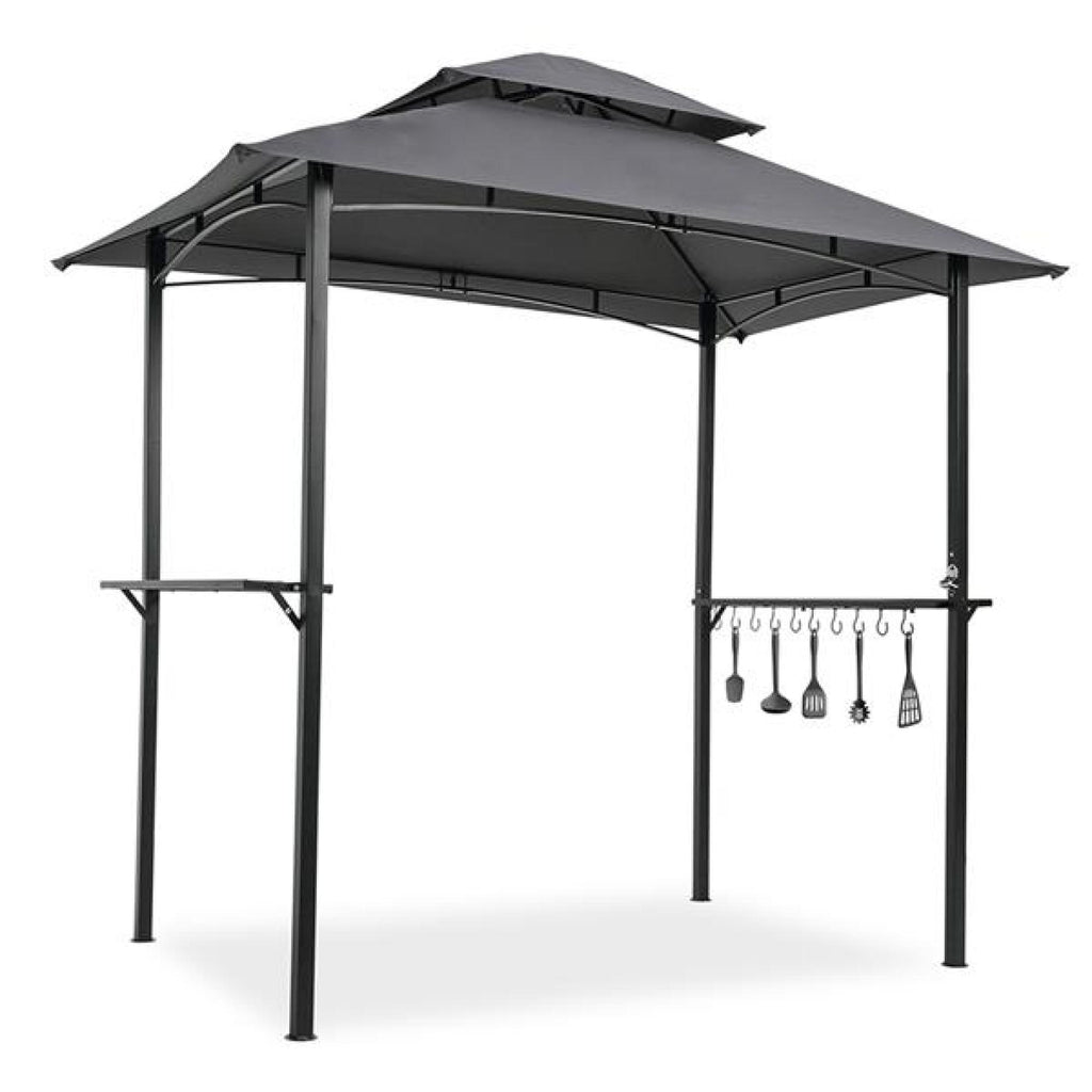 Grey Outdoor Grill Gazebo with Steel Frame Z142