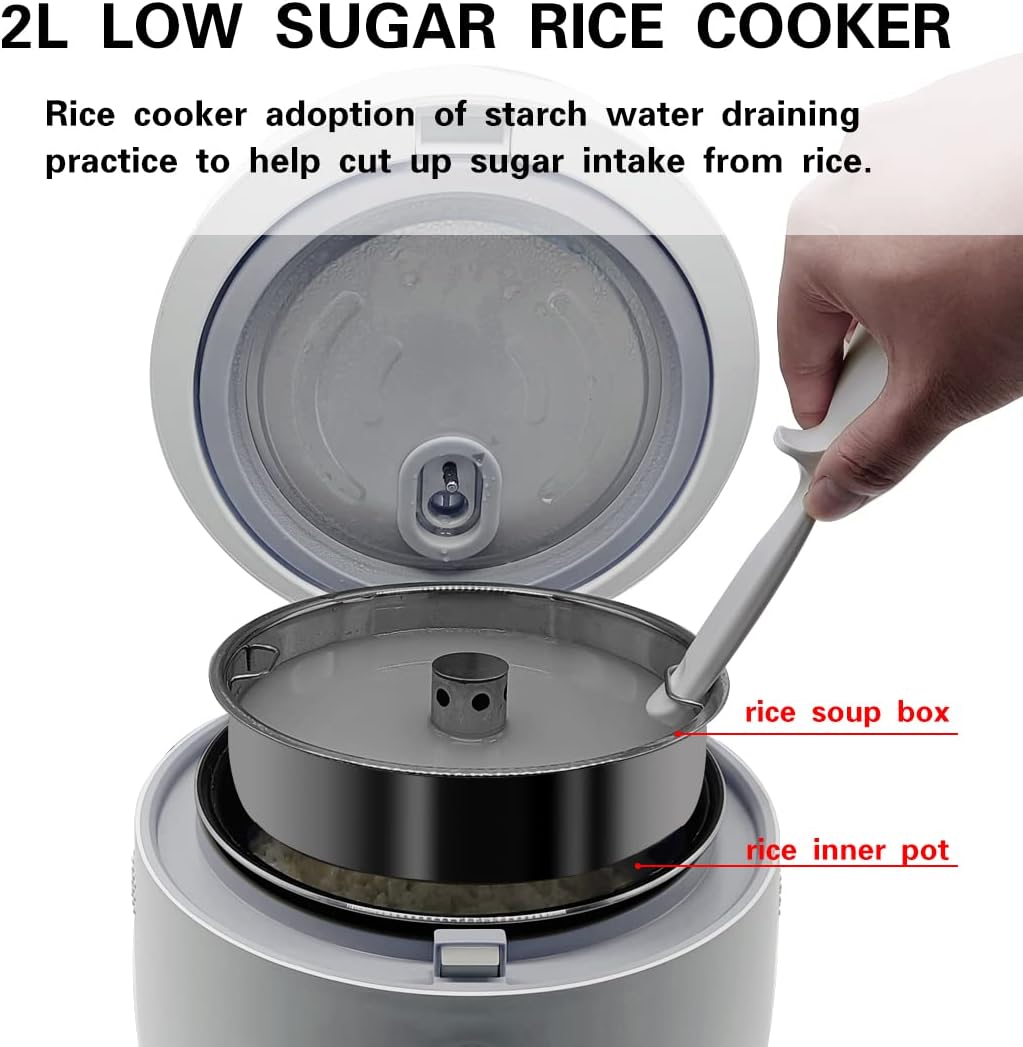 4 Cups Uncooked Digital Rice Cooker with Nonstick Inner Pot R946