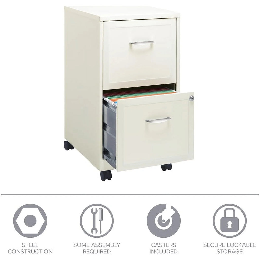 2 Drawer Steel Mobile File Cabinet I496