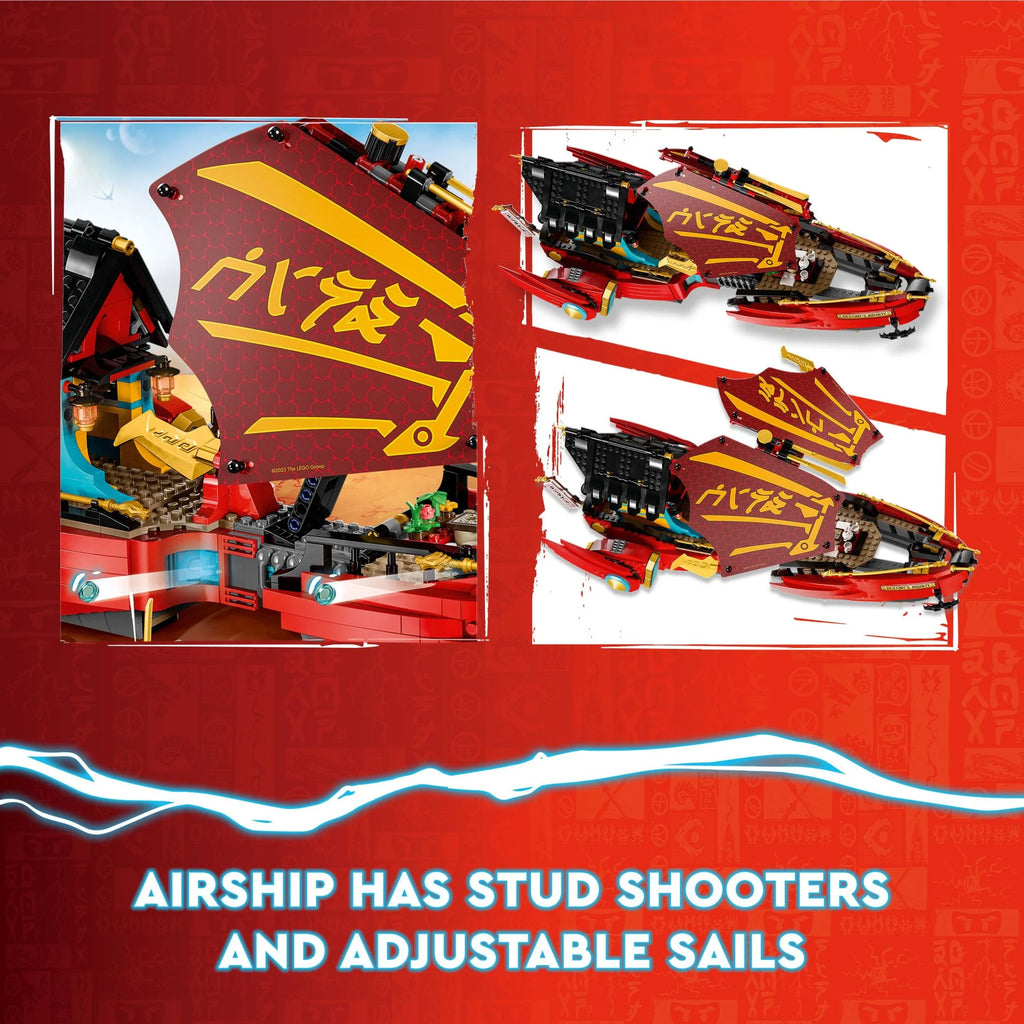 Building Toy with Ninja Airship, 2 Dragons and 6 Minifigures H221