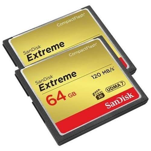 64GB Compact Flash Memory Card - Pack of 2 M15054